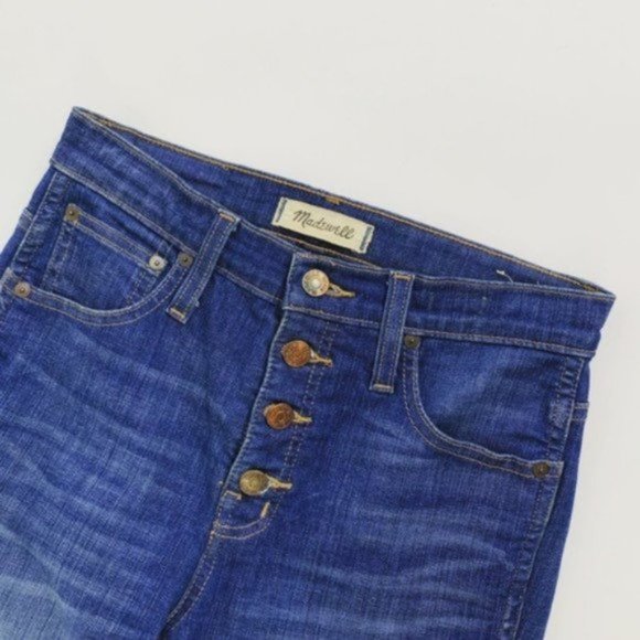 Madewell 10" High-Rise Skinny Jeans: Chewed-Hem Edition - Picture 6 of 11
